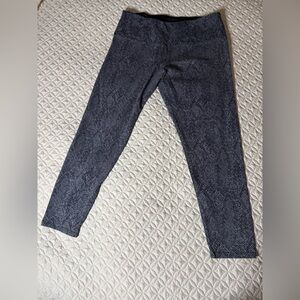 Casablanca by Marrakesh leggings in gray and black reptile print with lining